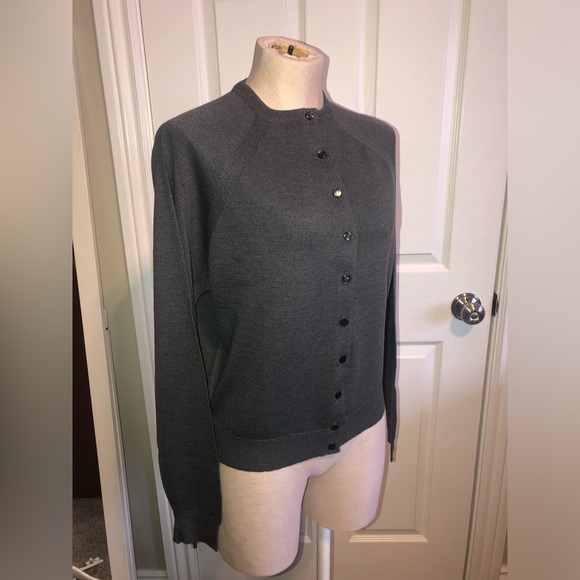 Glenayr Kitten Grey Button-Up Cardigan - Picture 2 of 5